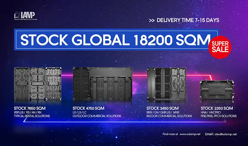 LAMP has your back with 18,200 square meters LED products in stock!